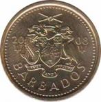  Барбадос  5 центов 2008 [KM# 11a] 