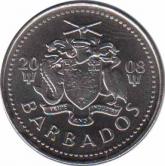  Барбадос  25 центов 2008 [KM# 13a] 