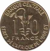 Западно-Африканские Штаты  10 франков 2009