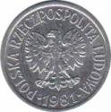  Польша  10 грошей 1981 [KM# AA47] 