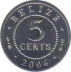  Белиз  5 центов 2006 [KM# 34a] 