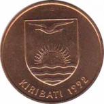  Кирибати  2 цента 1992 [KM# 2] 