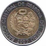  Перу  2 новых соля 2007 [KM# 313] 