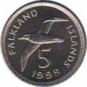  Фолклендские острова  5 пенсов 1998 [KM# 4.2] 