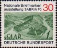 Почтовая марка Саара 1947 года