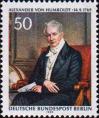 Александр фон Гумбольдт (1769-1859), немецкий учёный-энциклопедист, физик, метеоролог, географ, ботаник, зоолог и путешественник. По картине Йозефа Штилера (1781-1856)