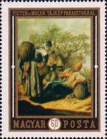 Питер де Малейн (1595-1661). «Пейзаж с беседующими крестьянами» (XVII в.)