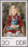 О. Нагель. «Портрет девочки» (1948-1955)