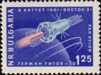 Советский космический корабль «Восток 2» в полете