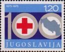 Цифра «100». Красный Крест. Карта Югославии