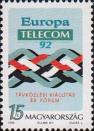 Эмблема выставки «Telecom 92» в Будапеште