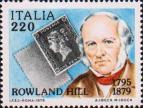 Роуленд Хилл (1795-1879), английский учитель, изобретатель и реформатор