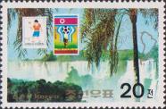 Водопад Игуасу и почтовые марки Аргентины и Кореи