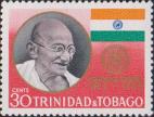 Махатма Ганди (1869-1948). Флаг Индии