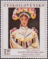 «Девушка в наряде» (1947, масло). Эуген Неван (1914-1967), словенский художник
