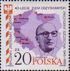 Петр Заремба (1910-1993), польский ученый, муниципальный деятель. Карта Польши