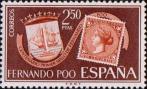 Герб провинции Сан-Карлос и первая почтовая марка Фернандо-По