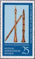 Гобой (1710, мастер Отто), кларнет (1830, мастер Г. Зенкер) и флейта (1817, мастер И. Г. Ягер)