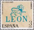 Домарочный знак почтовой оплаты Леона
