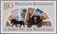 Дилижанс, почтовые марки ФРГ