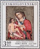 Мастер Вышебродского алтаря (ср. XIV в.). «Мадонна с младенцем» (ок. 1350 г., темпера, холст)
