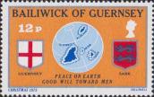 Флаг Гернси, герб Сарк, карта островов Гернси, Олдерни, Сарк и Херм