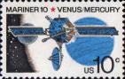 Автоматическая межпланетная станция «Маринер-10», планеты Венера и Меркурий на фоне Солнца