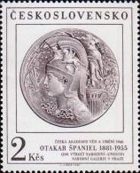Медаль «Чешская академия наук и искусств» (1946 г.) чешского медальера Отакара Шпаниеля (1881-1955)