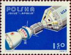 Состыкованные корабли «Союз» и «Аполлон» в полете