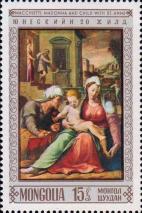 «Мадонна с младенцем и Святая Анна». Художник Джироламо Мачиетти (1535-1592)