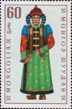 Зимний женский костюм народности мингат