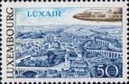 Самолет авиакомпании Luxair на Люксембургом