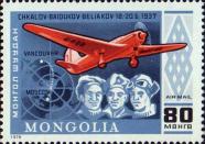 В. П. Чкалов (1904-1938), Г. Ф. Байдуков (1907-1994) и А. В. Беляков (1897-1982) и самолет «АНТ-25»