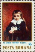 «Портрет ребенка». Художник Аман Теодор (1831-1891)