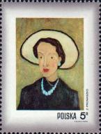 «Жена в белой шляпе». Художник Збигнев Пронашко (1885-1958)