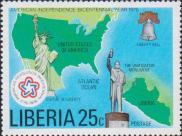Карты США и Либерии, Статуя Свободы, памятник Гарриет Табмен