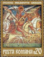 Фрагмент фрески из монастыря Молдовица