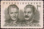 Портрет И. В. Сталина и К. Готвальда