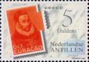Почтальон. Почтовая марка Кюрасао 1933 года
