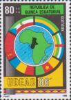 Карта Африки, флаги