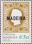 Почтовая марка Мадейры 1868 года