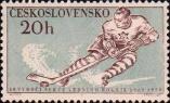 Хоккей. Текст: «50 лет хоккея с шайбой. 1909-1959»