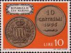 Монета 10 чентезими (1935 г.)