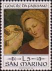 Фрагмент картины «Поклонение волхвов» (1423 г.)