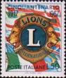 Эмблема Lions Clubs International и национальные флаги