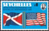 Флаги Сейшел и Соединенных Штатов Америки