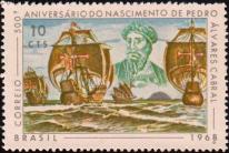 Педру Алвариш Кабрал (1467 или 1468-ок. 1520), португальский мореплаватель и его флот