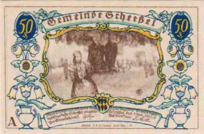 Нотгельд. Германия. Schessel. 50 пфенингов. 1921