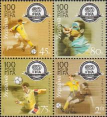 Украина  2004 «100 лет FIFA» (сцепка)