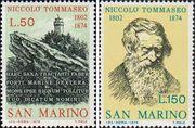 Сан-Марино  1974 «100-летие со дня смерти Никколо Томмазео»